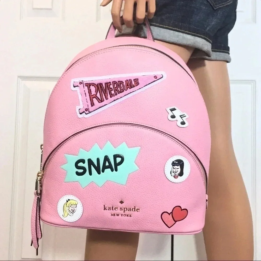 Kate Spade Archie Comics Pink Backpack Bag…